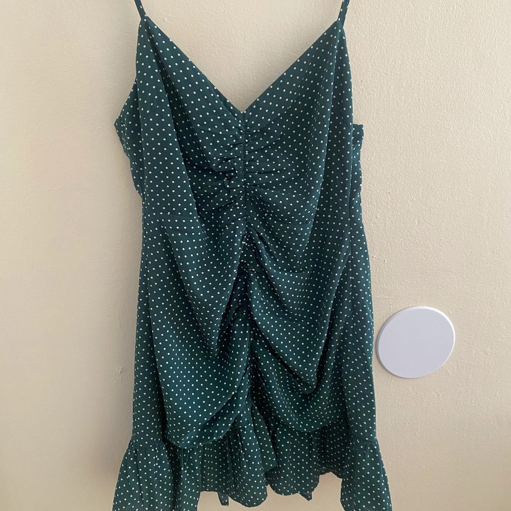 Urban Outfitters | Green Cinched Summer Dress | Women's Size M | New with Tags!